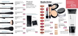Com duas pontas para esfumar
e esbater as sombras de olhos
                                            Professional Double-ended
                                           Eyeshadow Brush                        Pincéis de                                                                                                                                                                               PAGUE MENOS
                                                                                                                                                                                                                                                                           PELA QUALIDADE
                           
                                           Pincel Duas Pontas para Sombra de
                                           Olhos Professional                     qualidade                                             Maquilhagem proﬁssional com o reﬂetor de luz Illuma Flair™                                                                         PROFISSIONAL!
                                                                                  proﬁssional –
                                                                                                                                                                                                                                                                                            40%
                                           Comprimento: 18 cm.
                                           24147                          €5,90                                                                                                             
                                                                          €4,95
Escova dupla para sobrancelhas perfeitas                                          para o máximo de                                                                                                                                                                                    ATÉ
                                            Professional Eyebrow Brush
                                                                                  precisão e estilo                                                                                                                                                                                         DESCONTO




                                                                                                                                                                                     23051 Light
                                                                                                                                            22863
                                           Pente para Sobrancelhas Professional                                                           Nude Suede
                       
                                           Comprimento: 17 cm.
                                           24145                          €4,90                                                                                                                                             
                                                                          €3,95                                                              22864                                                             6 L i gh t                                                       
                                                                                                                                           Pink Nude                                                    2   305
Para um acabamento suave e perfeito                                                                                                                                              




                                                                                                                                                              22865 Pure Berry
                                            Professional Foundation Brush
                                           Pincel para Base Professional
                                          Comprimento: 18 cm.
                                                                                                                                            22865
                                           24148                          €6,90   KIT DE PINCÉIS PROFISSIONAL                             Pure Berry

                                                                          €5,95
                                                                                                                                                                                                                                           
Pincel 2 em 1 para uma aplicação
precisa nos lábios ou no rosto              Professional Concealer/Lip   Brush                                                            22866
                                                                                                                                          Smoke Red
                                           Pincel para Batom/Corretor                                            Última
                                          Professional                                                          apresentação!
                                           Comprimento: 17 cm.
                                                                                                                                                                                                                                             Oriﬂame Beauty
                                           24144                          €5,90                                       o incluídos!          22867
                                                                                                                                                            Oriﬂame Beauty
                                                                                                                                                                                                                                           Studio Artist Loose Powder
                                                                                                            incéis nã
                                                                          €4,95                            P                              True Coral      Studio Artist Lipstick
                                                                                                                                                          Batons Studio Artist
                                                                                                                                                                                                                                           Pó Solto Studio Artist
                                                                                                                                                                                                                                           Oriﬂame Beauty
Para uma aplicação suave                                                                                                                                  Oriﬂame Beauty
                                                                                                                                                                                                                                           7 g.
                                            Professional Fan Powder Brush                                                                                4 g.
                                           Pincel Leque para Pó Professional                                                                22868
                                                                                                                                                                                                   €14,00                                  24079                €14,00
                                          Comprimento: 17 cm.                                                                             Hot Pink
                                                                                                                                                                                                   €11,95                                                       €11,95
                                           24149                          €6,90                                                                                                                                                             Oriﬂame Beauty
                                                                          €5,95                                                                             Oriﬂame Beauty
                                                                                                                                                                                                                                           Perfecting Face Primer
                                                                                                                                            22869
                                                                                                                                                          Studio Artist Concealer                                            23051 Light
                                                                                                                                                                                                                                           Base para Maquilhagem
                                                                                                                                         Moroccan Pink    Corretores Studio Artist                                                         Perfecting Oriﬂame Beauty
Para uma aplicação uniforme do pó           Professional Powder Brush                                                                                    Oriﬂame Beauty                                                                   30 ml.
                                           Pincel para Pó Professional                                                                                    10 ml.                                                            23052 Medium

                                           Comprimento: 18 cm.                                                                                                                                     €11,00                                  22862                €10,00
                                          24150                          €6,90                                                            22870
                                                                                                                                          Deep Plum                                                 €8,95                    23053 Dark                      €5,95
                                                                          €5,95   Para guardar e proteger os Pincéis
                                                                                   Make-Up Brush Wrap Case
                                                                                  Bolsa para Pincéis
                                                                                                                                                            Oriﬂame Beauty
                                            Professional Blending Brush
                                                                                  Dimensões: 9,5 x 20,5 x 2,5 cm (dobrada)                 22871          Studio Artist Pressed Powder                                       23056 Light
Deﬁne e esbate suavemente                  Pincel para Esbater Professional                                                               Dark Berry      Pó Compacto Studio Artist                                                            O Complexo Illuma Flair™ recria
as sombras de olhos                        Comprimento: 18 cm.                    24143                                         €9,90                     Oriﬂame Beauty                                                                        a própria textura da pele e difunde
                                           24146                          €5,90                                                 €7,95                     8 g.                                                              23057 Medium
                                                                                                                                                                                                                                                a luz pelo rosto, para um resultado
                                                                          €4,95                                                                                                                    €14,00
                
                                                                                                                                                                                                                                                 perfeito sob qualquer tipo de luz.
                                                                                                                                                                                                   €11,95
                                                                                                                                            22872
                                                                                                                                        Chocolate Brown                                                                      23058 Dark

36   maquilhagem                                                                                                                                                                                                                                                                             maquilhagem 37
 