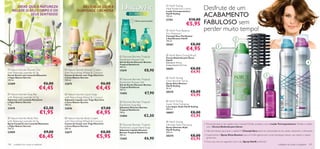 DEIXE QUE A NATUREZA                               DELICIE-SE COM A                                                  HairX Styling
                                                                                                                                                      Desfrute de um
                                                                                                                            
                                                                                                                            Heat Protection Lotion
      RELAXE O SEU CORPO E OS                            SUAVIDADE CREMOSA                                                  Loção Termoprotetora
                SEUS SENTIDOS!                                                                                              HairX Styling
                                                                                                                            150 ml.                   ACABAMENTO
                                                                                                                                               €10,00
                                                                                                                                              €5,95 FABULOSO sem
                                                                                                     Última apresentação!
                                                                                                                            21761


                                                                                                                                                      perder muito tempo!
                                                                                           
                                                   
        
                                                                                                                             HairX Pure Balance
                                                                                                
                                                                                                                            Dry Shampoo
                                                                                                                           Champô Seco Puriﬁcante
                                                                                                                           e Equilibrante HairX
                                                                                                                            150 ml.
                                                                                                                                                                                           2
                                                                                                      
                                                                                                                            20361                   €8,00
                                                                                                                                                                          1
                                                                                                                                              €4,95
                  
                                                                                                                                                                                                                                                         
                                                                                                                                                                                                                                         

                                                                                                                             HairX Blow-Drying Brush                                       
                                                                                        Discover Borneo Tropical           Escova Redonda para Secar
                                                                                      Rainforest Shower Gel                HairX
                                                                                       Gel de Duche Discover Borneo
                                                                                       Tropical Rainforest
                                                                                                                            Diâmetro: 4,4 cm.                                                                                                                        4
                                                                                                                            Comprimento 22,5 cm.
                                                                                       400 ml.
 Nature Secrets Shower Gel                    Nature Secrets Shower Cream            17479                   €8,90        20651                   €8,00
with Relaxing Lavender & Fig                  with Nourishing Wheat & Coconut                                                                       €4,95                                                        
Gel de Duche com Lavanda Relaxante
e Figos Nature Secrets
                                              Creme de Duche com Trigo Nutritivo
                                              e Coco Nature Secrets                                                          HairX Styling
                                                                                                                                                                                                                           3
250 ml.                                       250 ml.                                   Discover Borneo Tropical
                                                                                                                            Gloss Booster Spray
                                                                                       Rainforest Shower Gel
23409                                 €6,00   22675                           €6,00    Gel de Duche Discover Borneo
                                                                                                                            Spray Gloss Booster

                               €4,45                                      €4,45
                                                                                                                            HairX Styling
                                                                                       Tropical Rainforest                  50 ml.
                                                                                       250 ml.
                                                                                       13402                     €7,90      20375                   €8,00                                                                  
 Nature Secrets Soap Bar                      Nature Secrets Liquid Soap                                                                          €5,95
with Relaxing Lavender & Fig                  with Nourishing Wheat & Coconut
Sabonete com Lavanda Relaxante                Sabonete Líquido com Trigo Nutritivo
e Figos Nature Secrets                        e Coco Nature Secrets                     Discover Borneo Tropical            HairX Styling
75 g.                                         300 ml.                                  Rainforest Soap Bar                  Super Style Hairspray
                                                                                                                            Laca Super Style HairX Styling
23410                                 €2,50   22676                            €7,00   Sabonete Discover Borneo
                                                                                                                            200 ml.
                                €1,95                                     €4,95
                                                                                       Tropical Rainforest
                                                                                       100 g.                               18897                   €8,00
                                                                                       13404                   €2,50                                €5,95
 Nature Secrets Body Mist                     Nature Secrets Body Cream
with Relaxing Lavender & Fig                  with Nourishing Wheat & Coconut                                                HairX Styling
Spray Corporal com Lavanda Relaxante          Creme de Corpo com Trigo Nutritivo         Discover Borneo Tropical                                            1. Precisa de secar o seu cabelo com o secador? Então, proteja-o com a Loção Termoprotetora. Penteie o cabelo
e Figos Nature Secrets                        e Coco Nature Secrets
                                                                                                                           Ultimate Style Hairspray
                                                                                       Rainforest Liquid Hand Soap          Spray Ultimate Style                com a Escova Redonda para Secar.
150 ml.                                       200 ml.
                                                                                       Sabonete Líquido Discover            HairX Styling
23959                                 €9,00   22677                           €8,00    Borneo Tropical Rainforest           200 ml.
                                                                                                                                                             2. Não tem tempo para lavar o cabelo? O Champô Seco absorve a oleosidade do seu cabelo, deixando-o refrescado.

                               €6,45                                      €5,95        300 ml.
                                                                                       13403                   €6,90
                                                                                                                            20374                   €8,00
                                                                                                                                                    €5,95
                                                                                                                                                             3. Experimente o Spray Gloss Booster para um brilho glamoroso e uma hidratação intensa, sem deixar o cabelo
                                                                                                                                                                gorduroso.
                                                                                                                                                             4. Fixe o seu look em segundos com o seu Spray HairX preferido!
100   cuidados do corpo e capilares                                                                                                                                                                                                    cuidados do corpo e capilares 101
 