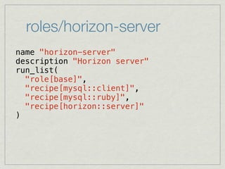 roles/horizon-server
name "horizon-server"
description "Horizon server"
run_list(
  "role[base]",
  "recipe[mysql::client]...