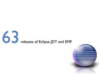 63releases of Eclipse JDT and EMF
 