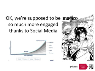 @lilzeon
OK, we’re supposed to be
so much more engaged
thanks to Social Media
 