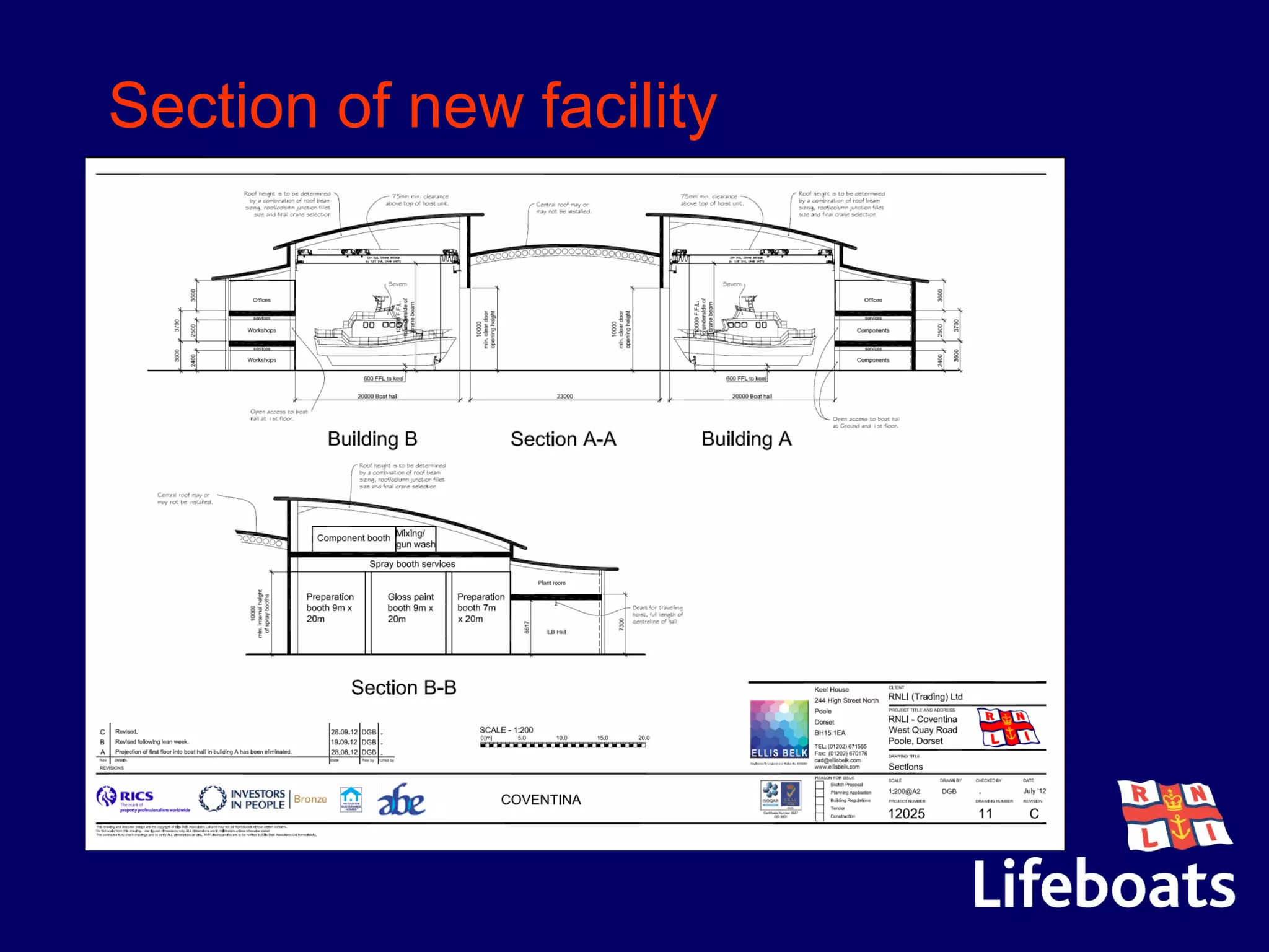 Section of new facility
 