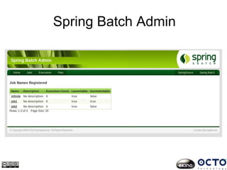 Spring Batch Admin
 