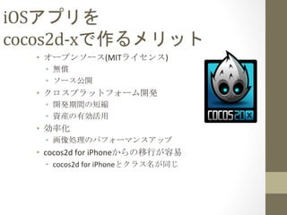 iOSץ	
 ?
cocos2d-?\xå	
 
?? `ץ󥽩`(MIT饤)	
 ?
?? o	
 ?
?? `_	
 ?
?? ץåȥե`_k	
 ?
?? _kgζ̿s	
 ?
?? YbЄ	
 ?
?? ʻ	
 ?
?? IΥѥե`ޥ󥹥å	
 ?
?? cocos2d	
 ?for	
 ?iPhoneФ	
 ?
?? cocos2d	
 ?for	
 ?iPhoneȥ饹ͬ	
 
 