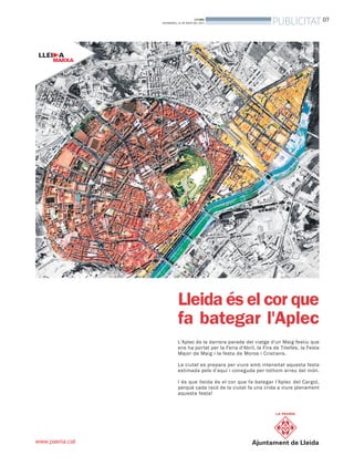 BONDIA
DIVENDRES, 24 DE MAIG DEL 2013
07
PUBLICITAT
 