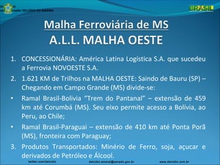 ADO FEDERAL
nete do Senador DELCÍDIO DO AMARAL
twitter.com/delcidio delcidio.amaral@senado.gov.br www.delcidio.com.br
1. C...