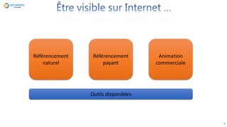 9
Référencement
naturel
Référencement
payant
Animation
commerciale
Outils disponibles
 