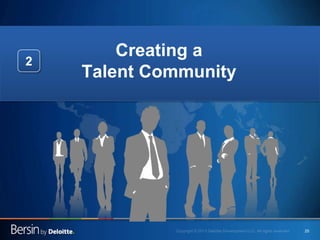 25
What is a Talent Community?
A Place to Engage with your Company: Four Audiences
Prospective
Candidates
Past
Candidates
Current
Employees
Alumni
 