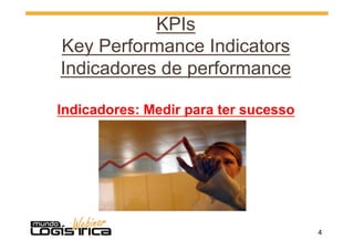 4	
  
KPIs
Key Performance Indicators
Indicadores de performance
Indicadores: Medir para ter sucesso
 