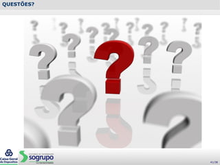 QUESTÕES?
41/38
 