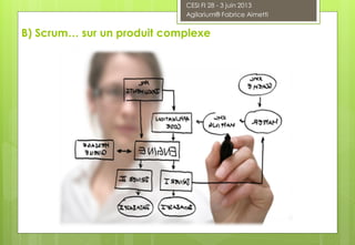 B) Scrum… sur un produit complexe
CESI FI 28 - 3 juin 2013
Agilarium® Fabrice Aimetti
 