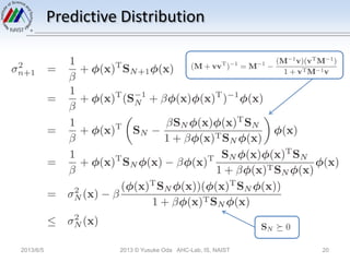 Predictive Distribution
2013/6/5 2013 © Yusuke Oda AHC-Lab, IS, NAIST 20
 