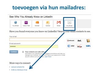 toevoegen via hun mailadres:
 