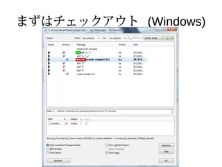 まずはチェックアウト (Windows)
 