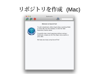 リポジトリを作成 (Mac)
 