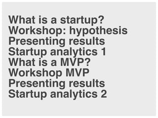 Lean Startup Analytics and MVP – Lecture and Workshop at Zeppelin University