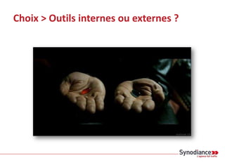 Choix > Outils internes ou externes ?
 