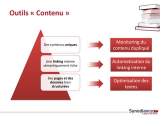 Outils « Contenu »
 