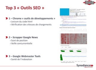 Top 3 « Outils SEO »
1 – Web Developper Toolbar (Firefox)
2 – User Agent Switcher (Firefox)
› Amusez-vous a naviguer sur Amazon en tant que Googlebot
3 – Firebug (Firefox)
 