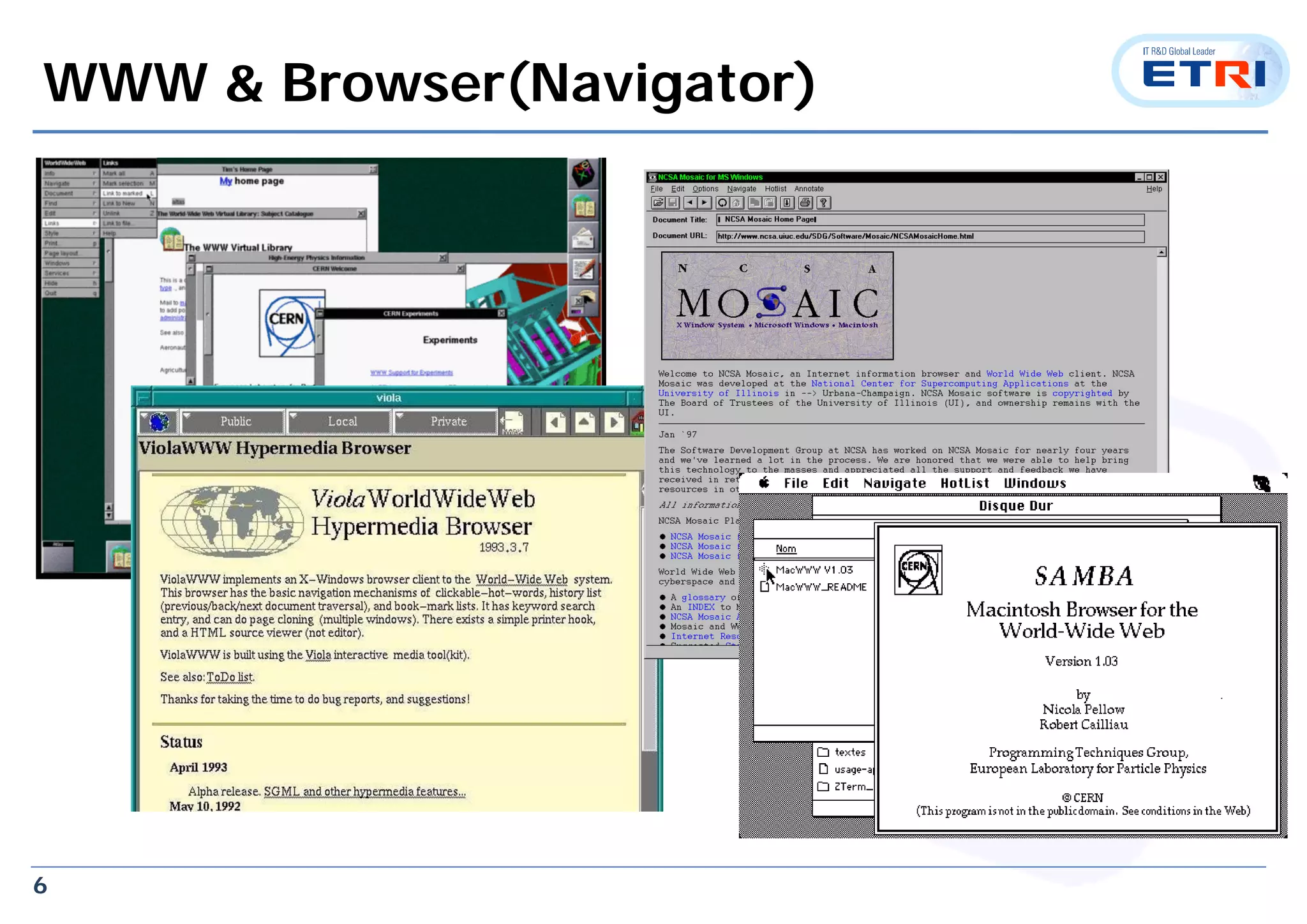 6
WWW & Browser(Navigator)
 