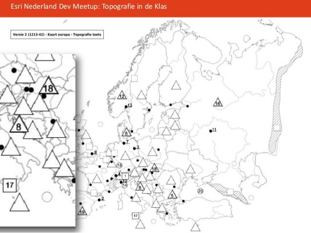 topografie in de klas: esri developer meetup 13-6-2013