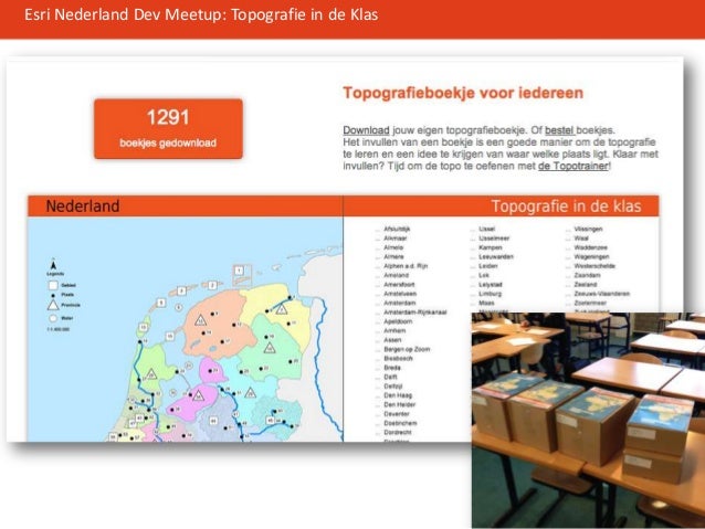 Topografie in de Klas: Esri Developer Meetup 13-6-2013