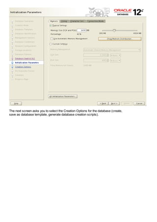 Installing oracle database 12c as container database with three ...
