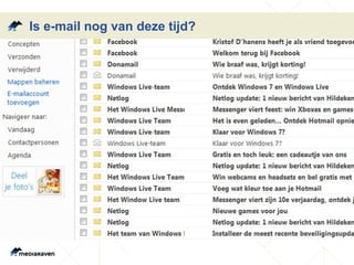 Is e-mail nog van deze tijd?
 