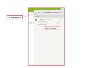 Coller le lien

Cliquer sur ajouter

 