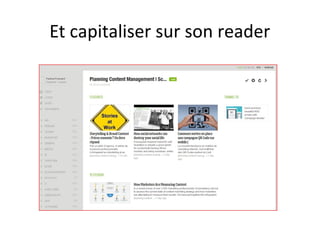 Et capitaliser sur son reader

 