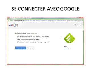 SE CONNECTER AVEC GOOGLE

 