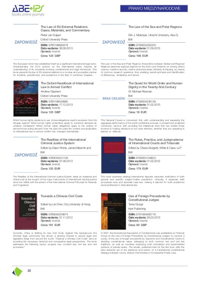 Law Books Catalogue 2013