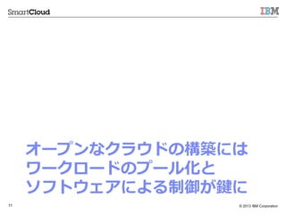 ? 2013 IBM Corporation11
`ץʥ饦ɤΘBˤ
``ɤΥש`뻯
եȥˤI
 
