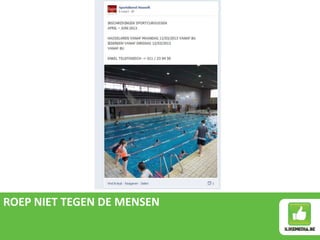 ROEP NIET TEGEN DE MENSEN
 