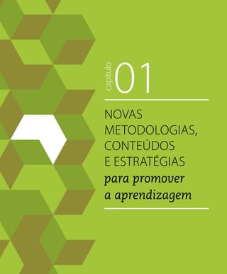 01capítulo
NOVAS
METODOLOGIAS,
CONTEÚDOS
E ESTRATÉGIAS
para promover
a aprendizagem
 