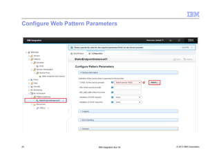 © 2013 IBM Corporation24 IBM Integration Bus V9
Configure Web Pattern Parameters
 