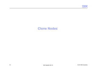 © 2013 IBM Corporation39 IBM Integration Bus V9
Clone Nodes
 