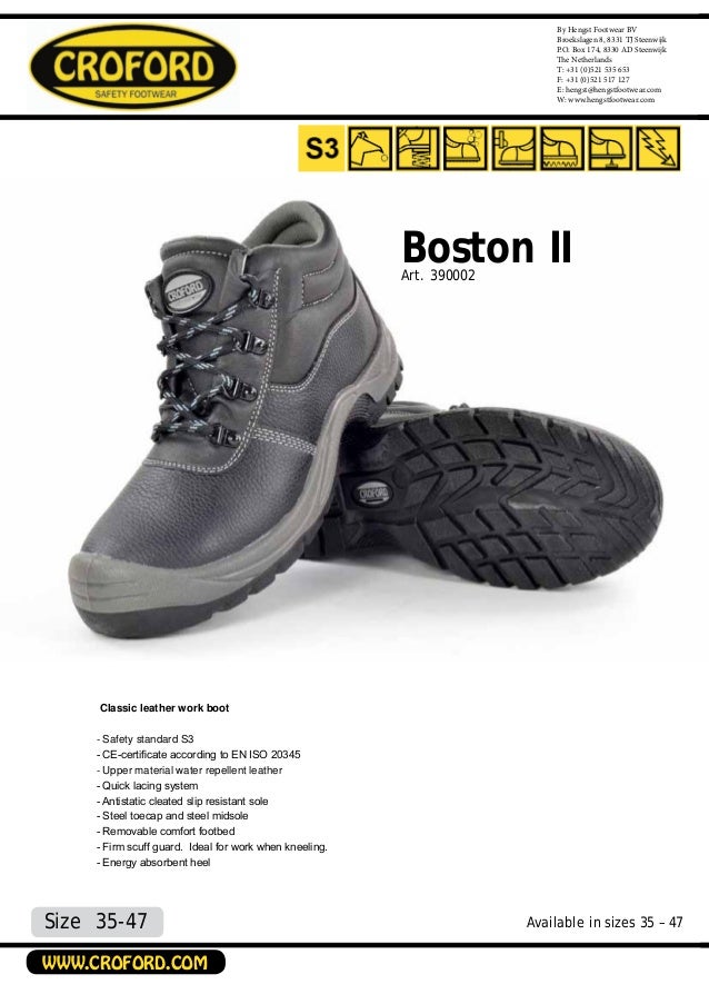 Croford Safety Footwear Netherlands Nigeria
