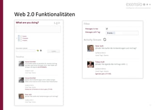 32
Web 2.0 Funktionalitäten
 