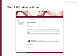 33
Web 2.0 Funktionalitäten
 
