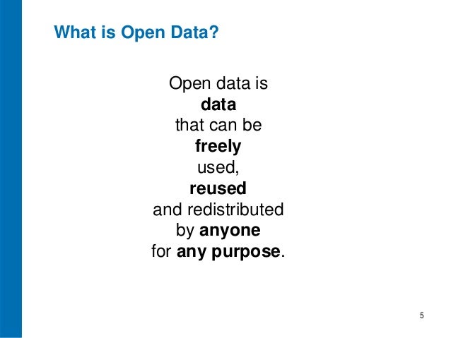 Open Data: presentation to NTT Data seminar