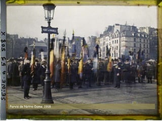 Parvis de Notre-Dame. 1918
 