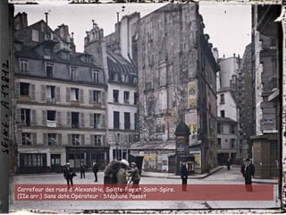 Carrefour des rues d'Alexandrie, Sainte-Foy et Saint-Spire.
(IIe arr.) Sans date.Opérateur : Stéphane Passet
 