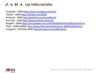 BARBARA PELOSO_Zara Social Media Plan