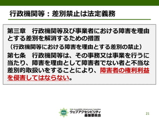 公的機関Webサイトに求められるJIS X 8341-3:2010対応