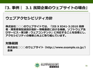 公的機関Webサイトに求められるJIS X 8341-3:2010対応