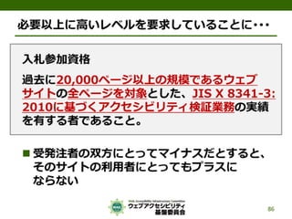 公的機関Webサイトに求められるJIS X 8341-3:2010対応