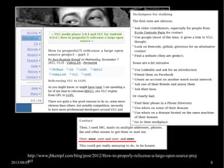 2013/08/03 8
http://www.jbkempf.com/blog/post/2012/How-to-properly-relicense-a-large-open-source-proj
ect
 