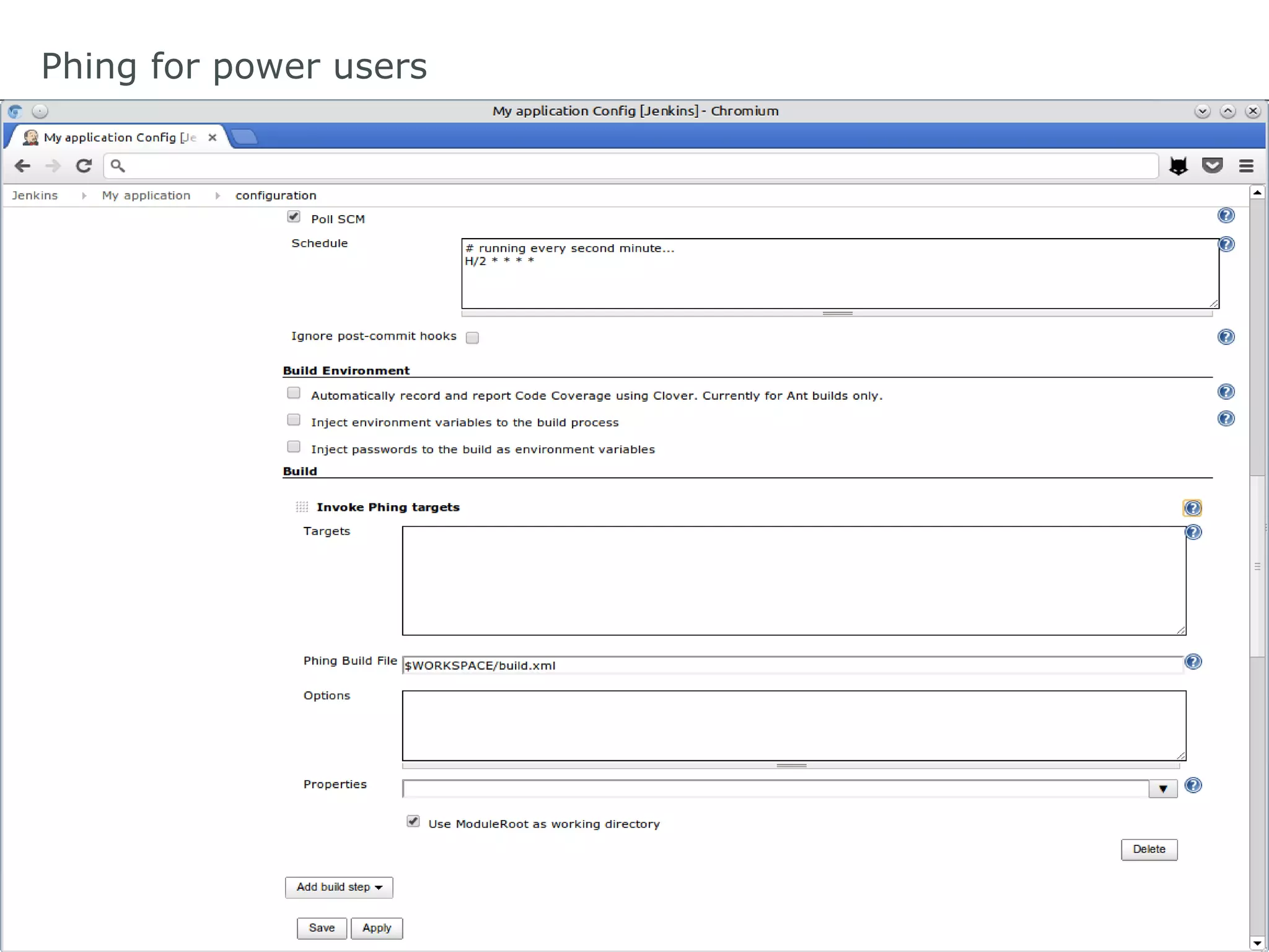 Phing for power users
 