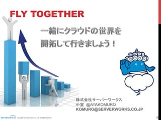 Copyright 2013 Serverworks Co, Ltd. All Rights Reserved.	
 29	
FLY TOGETHER	
 